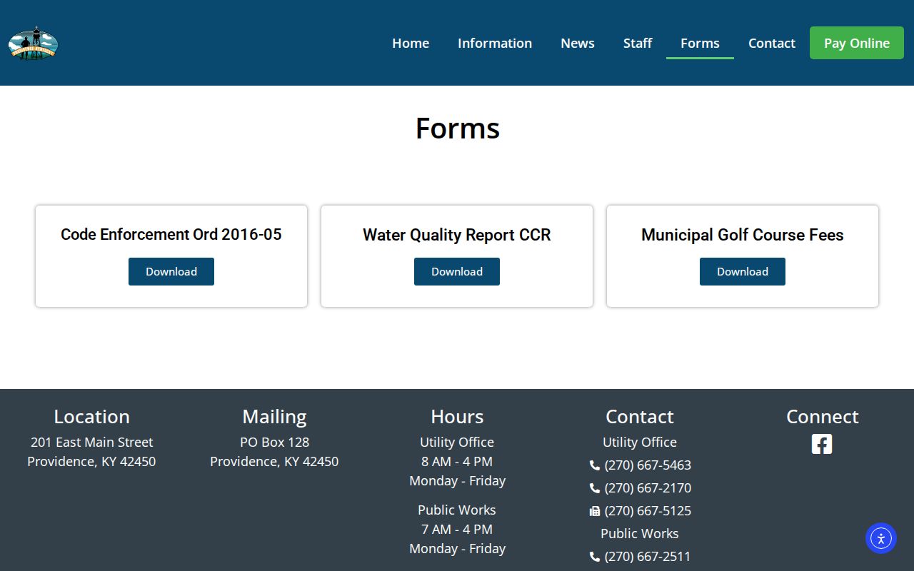 Providence criminal records forms page without a police request form