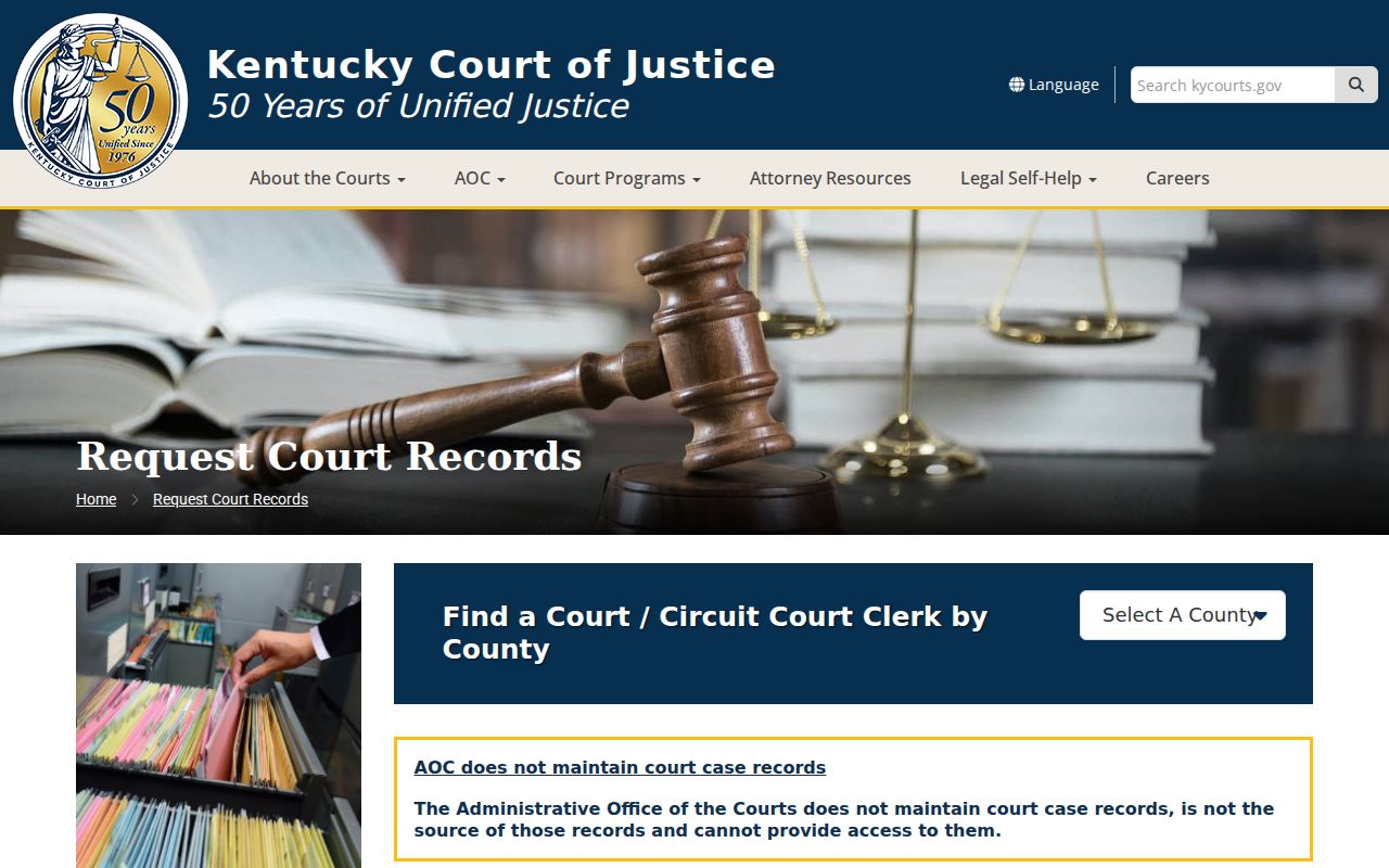 Webster County criminal court record request instructions